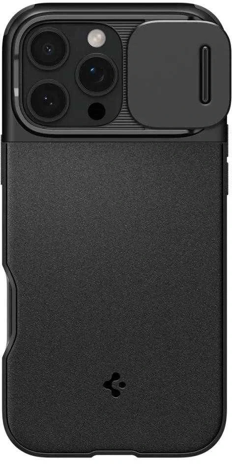 Spigen Optik Armor Mag MagSafe Apple iPhone 16 Pro Max – dėklas telefonui juodos spalvos