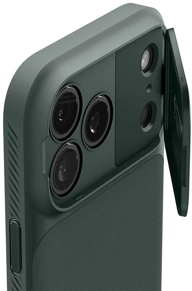 Spigen Optik Armor Mag MagSafe dėklas Apple iPhone 17 Pro Abyss žalios spalvos