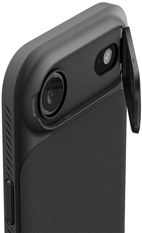 Dėklas Spigen Optik Armor MagSafe, juodos spalvos – Apple iPhone Air