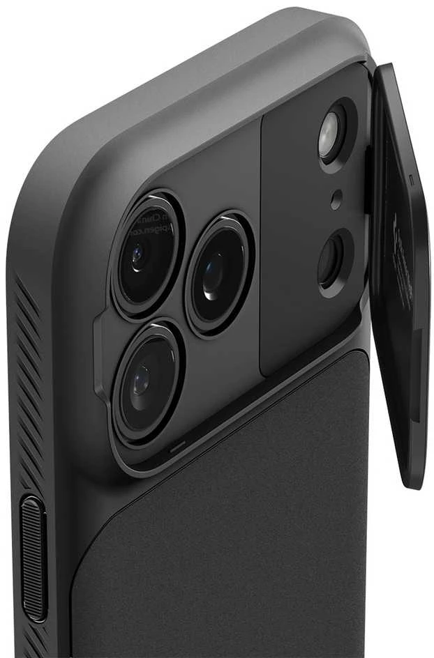 Dėklas Spigen Optik Armor MagSafe, juodas - iPhone 17 Pro Max