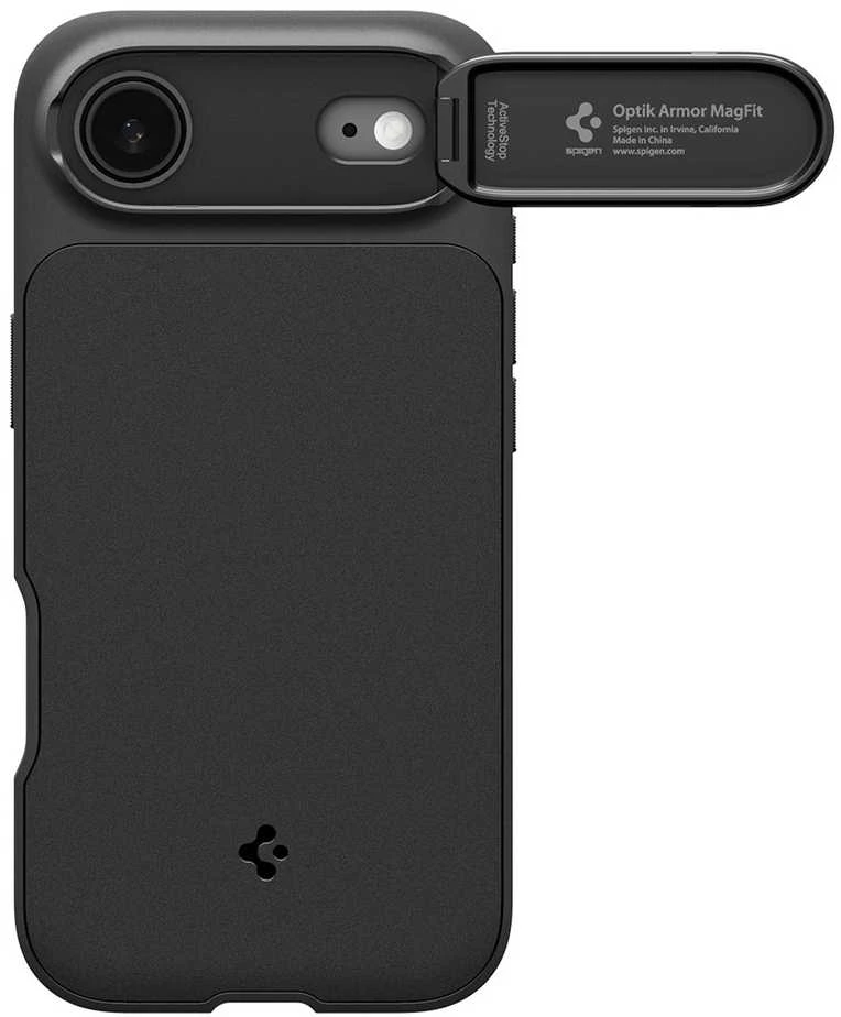 Dėklas Spigen Optik Armor MagSafe, juodos spalvos – Apple iPhone Air
