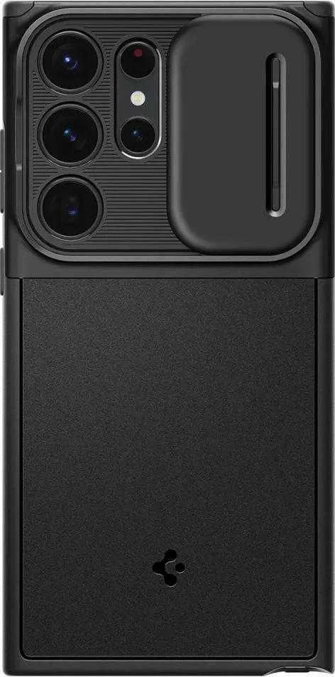 Spigen Optik Armor dėklas skirtas Samsung Galaxy S23 Ultra, spalva - Juoda