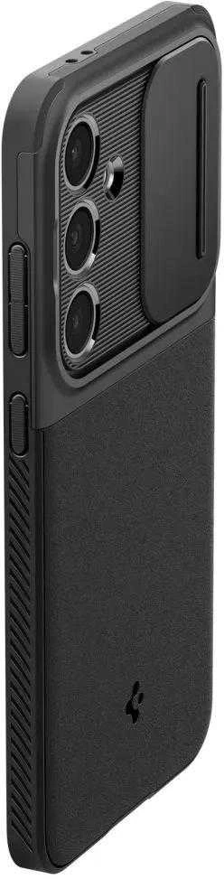 Spigen Optik Armor dėklas skirtas Samsung Galaxy S24 FE – juodos spalvos
