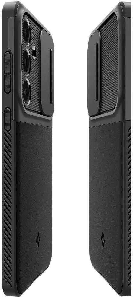 Spigen Optik Armor dėklas skirtas Samsung Galaxy S24 FE – juodos spalvos