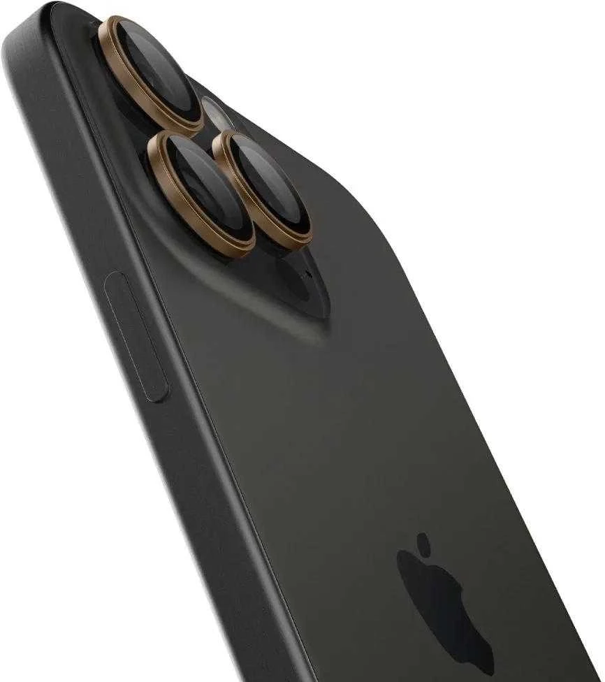 Spigen OPTIK PRO GLAS.TR ”EZ FIT” KAMEROS APSAUGOS 2 PAKUOTĖS Apple iPhone 16 PRO / PRO MAX DESERT TITANIUM