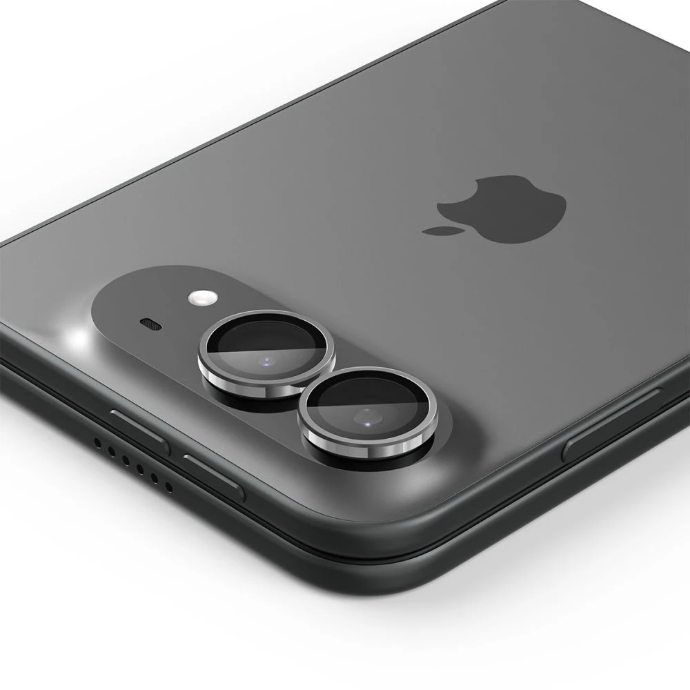 Spigen OPTIK PRO GLAS.TR EZ FIT KAMEROS APSAUGA 2-PACK IPHONE DUO STAR Baltas