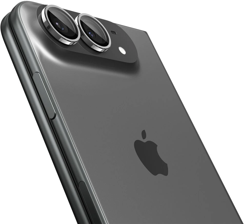 Spigen OPTIK PRO GLAS.TR EZ FIT KAMEROS APSAUGA 2-PACK IPHONE DUO STAR Baltas