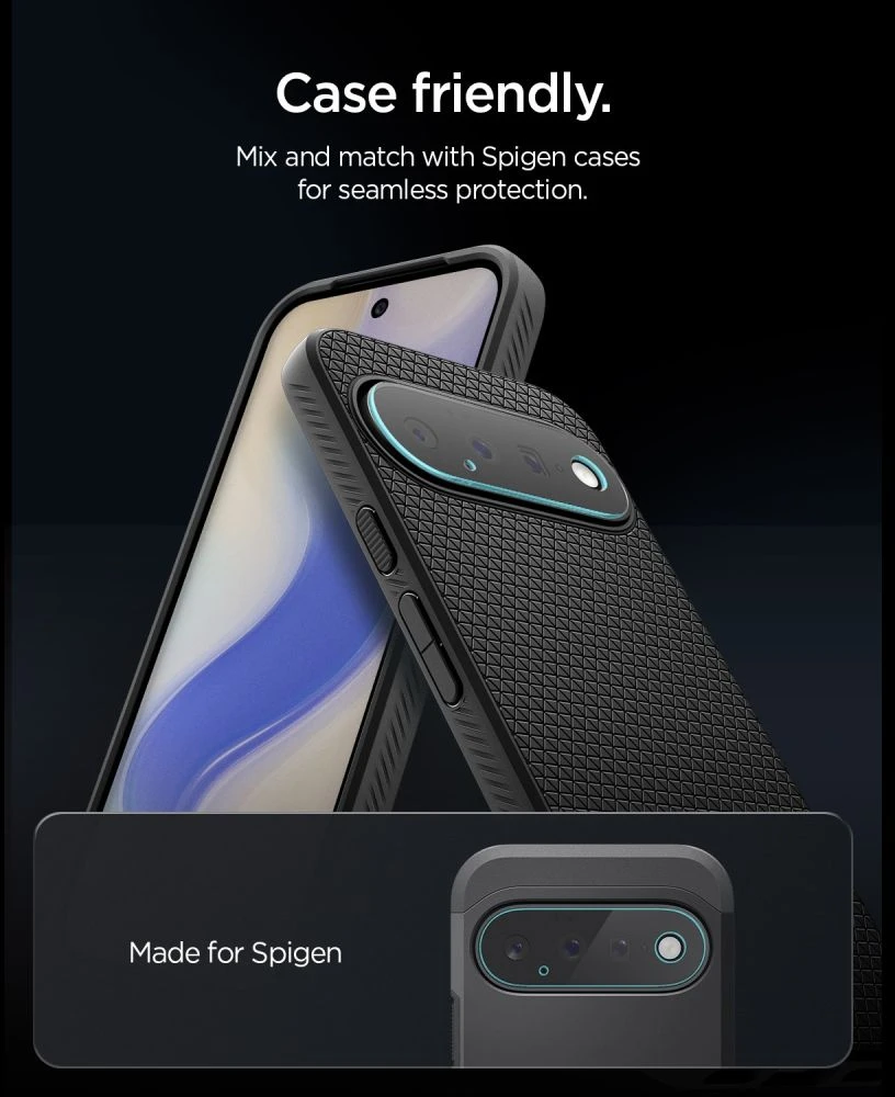 Spigen OPTIK PRO GLAS.TR EZ FIT KAMEROS APSAUGA 2-PACK GOOGLE PIXEL 11 PRO XL SKAIDRI