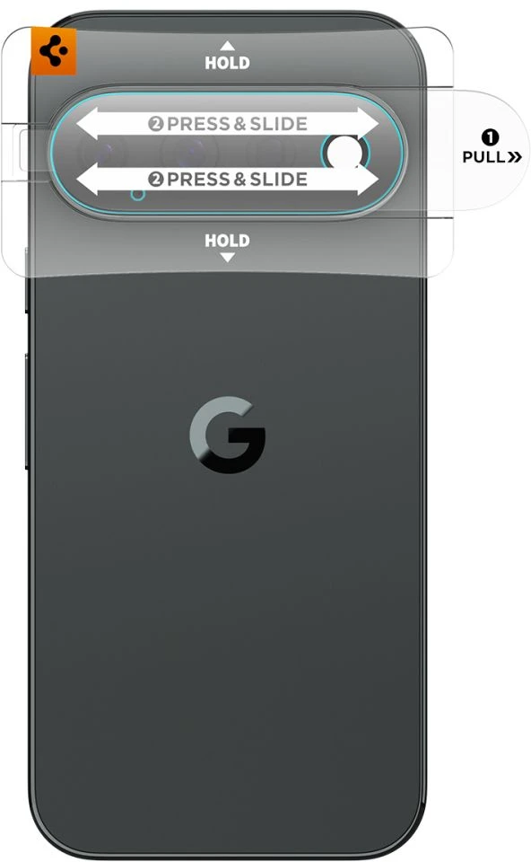 Spigen OPTIK PRO GLAS.TR EZ FIT KAMEROS APSAUGA 2-PACK GOOGLE PIXEL 11 PRO SKAIDRI