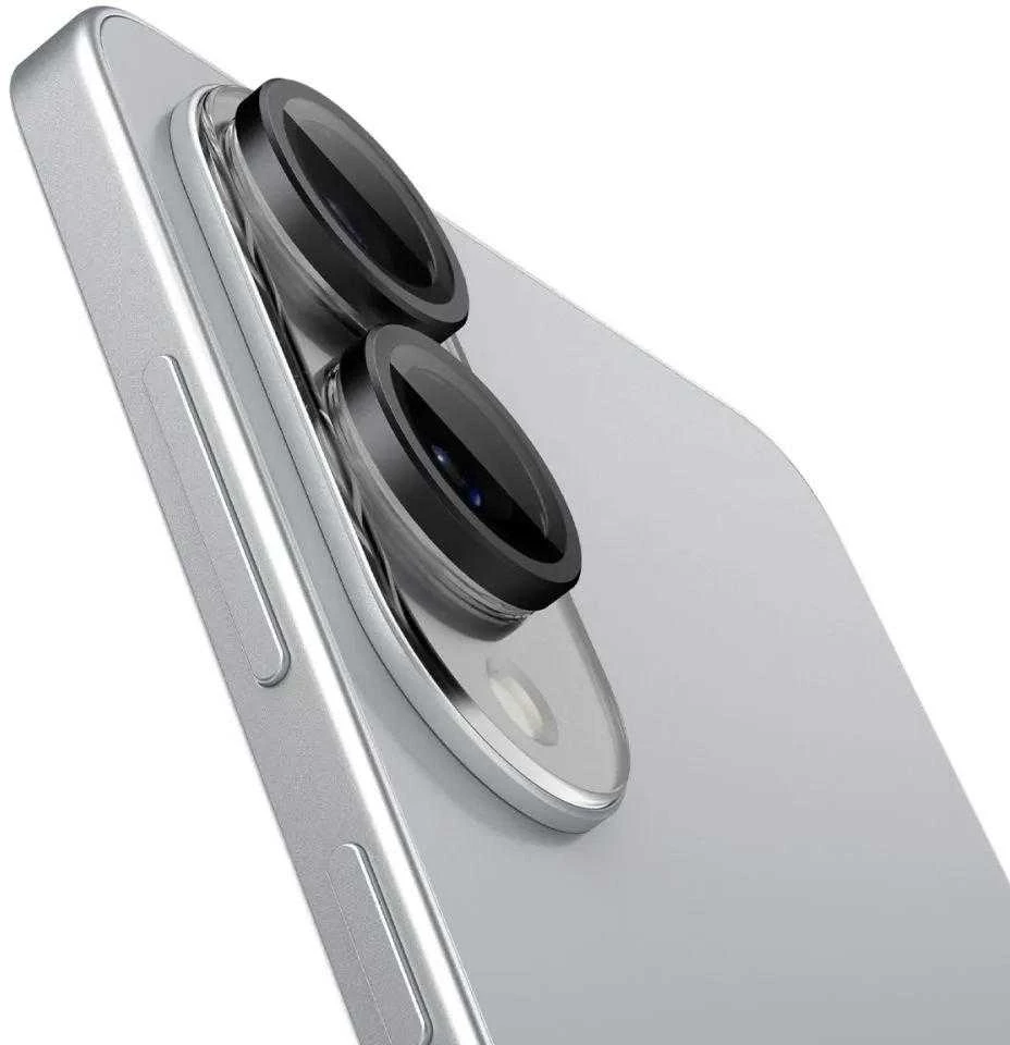 Spigen Optik Pro GLAS.TR "Ez Fit" 2-pack Camera Cdėklas skirtas Samsung Galaxy S25 Edge – juodos spalvos