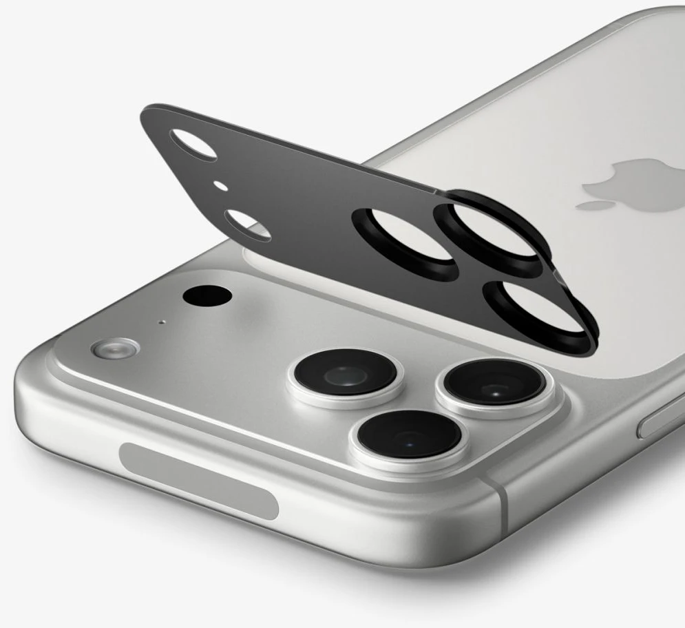 Spigen OPTIK PRO XL GLAS.TR EZ FIT KAMEROS APSAUGA IPHONE 18 PRO TAMSIAI PILKA