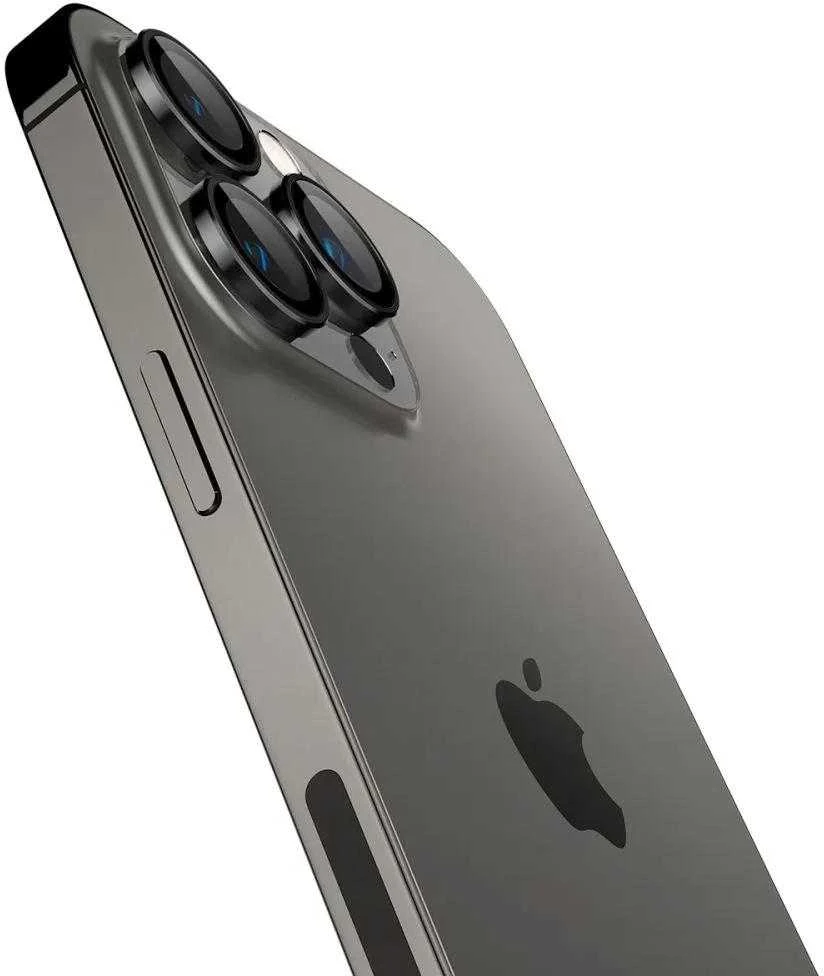 Spigen OPTIK.TR ”EZ FIT” CAMERA PROTECTOR 2-PACK Apple iPhone 14 Pro / 14 Pro Max / 15 Pro / 15 Pro Max / 16 Pro / 16 Pro Max / 17 Pro / 17 Pro Max Juodas