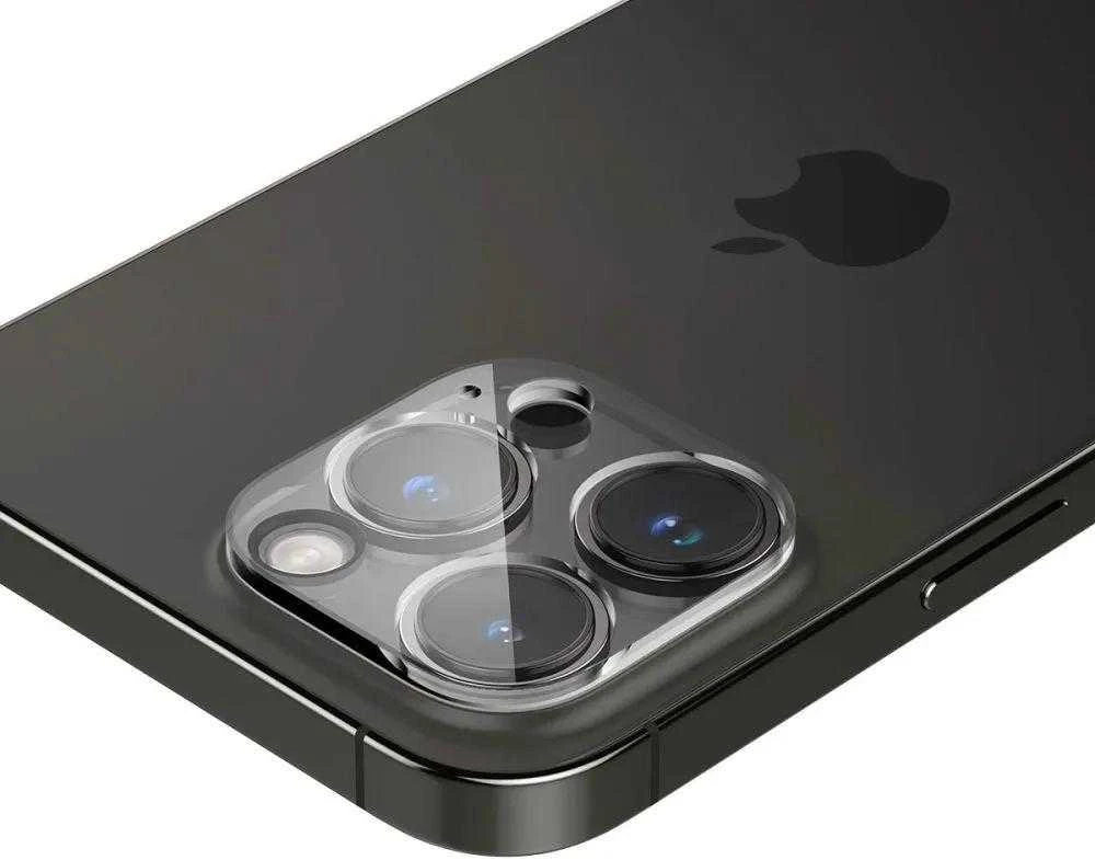 Spigen fotoaparato apsauga iPhone 14 Pro 6,1 / Pro Max 6,7 Optik.TR Camera Protector 2 vnt. Crystal permatomas