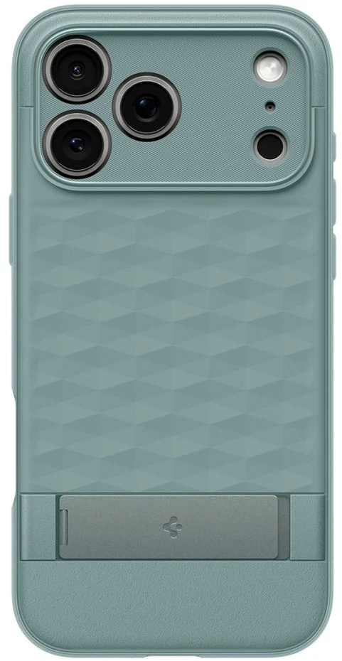 Dėklas Spigen PARALLAX ”S” MAG MagSafe iPhone 17 Pro / 18 Pro ŠALAVIJŲ ŽALIA