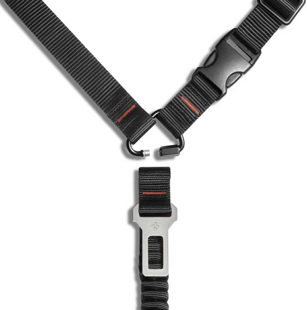 Spigen PS100 Universal Car Seat Belt Holder for pets juodos spalvos