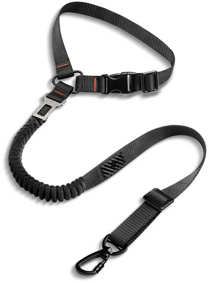 Spigen PS100 Universal Car Seat Belt Holder for pets juodos spalvos