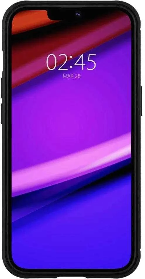 Dėklas Spigen Rugged Armor Apple iPhone 13 matinės juodos spalvos