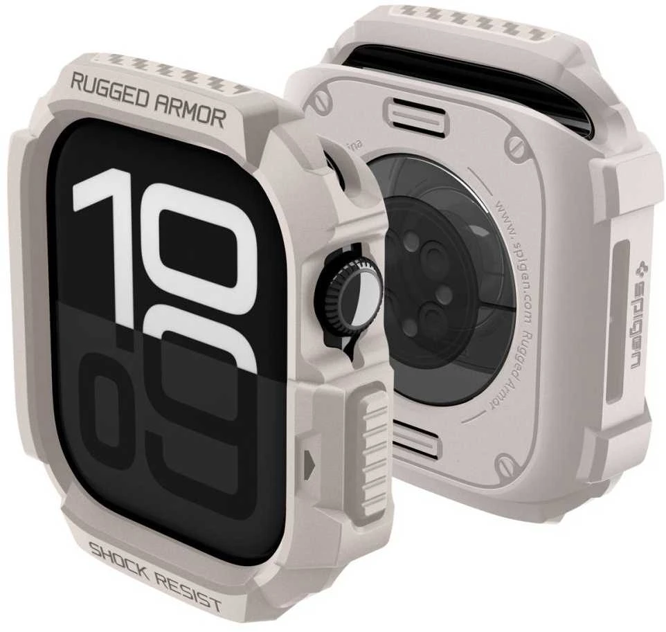 Spigen Rugged Armor dėklas skirtas Apple Watch 42mm – rusvai gelsvas