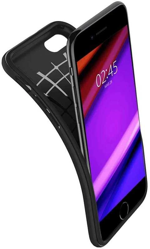 Spigen Rugged Armor – Dėklas iPhone SE 2022 / SE 2020 / 8 / 7 Juodas