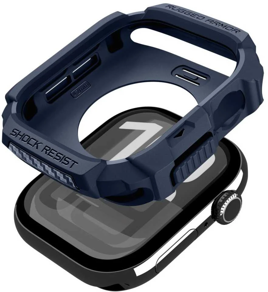 Dėklas „Spigen Rugged Armor 2“, mėlynas, mėlynas - Apple Watch 11 42mm