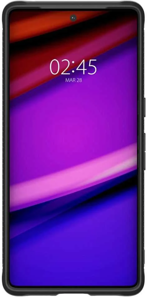 Dėklas Spigen Rugged Armor, juodas - Google Pixel 7 Pro