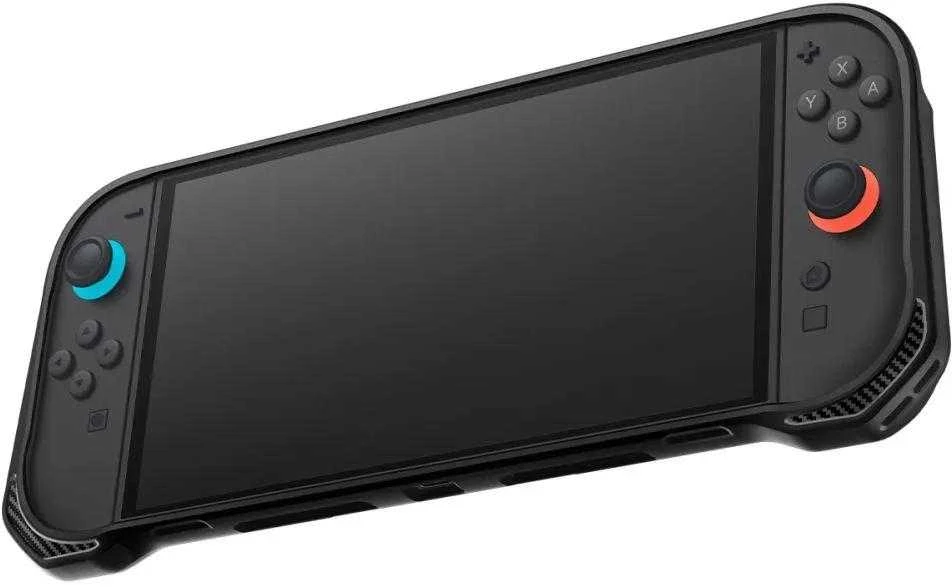 „Spigen Rugged Armor“ dėklas, skirtas „Nintendo Switch 2“ – matinis juodas