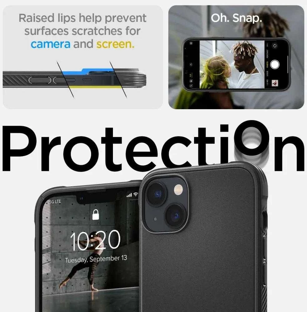 Spigen Rugged Armor Mag MagSafe Apple iPhone 14 – dėklas telefonui juodos spalvos