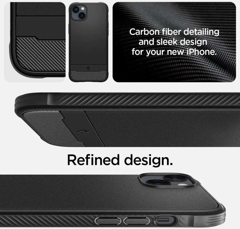 Spigen Rugged Armor Mag MagSafe Apple iPhone 14 – dėklas telefonui juodos spalvos