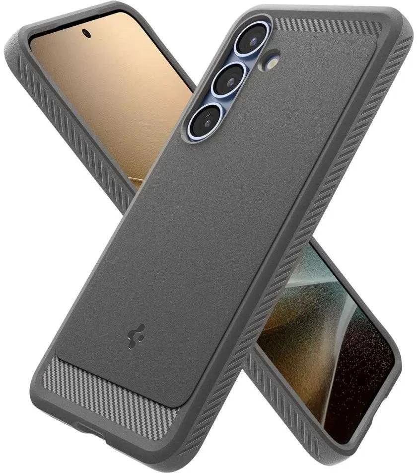 Spigen Rugged Armor Mag MagSafe Samsung Galaxy S25 – dėklas telefonui, pilkos spalvos