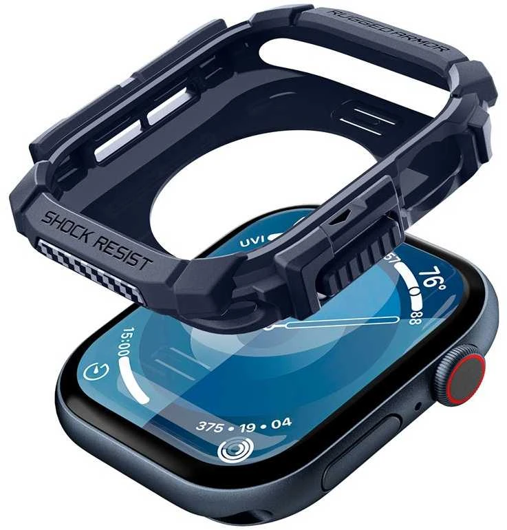 Spigen „Rugged Armor“, tamsiai mėlynas mėlynas - Apple Watch 10 42mm