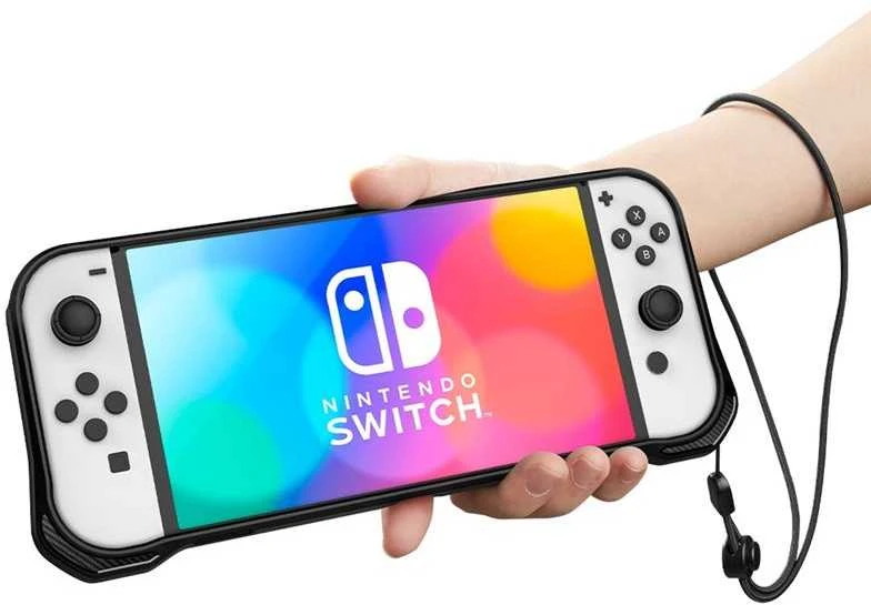 Spigen Rugged Armor, juodos spalvos – Nintendo Switch OLED