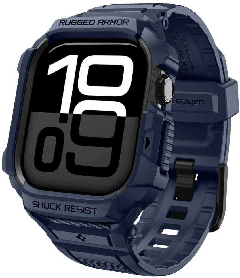 „Spigen Rugged Armor Pro 2“, tamsiai mėlynas, mėlynas - Apple Watch 11 42mm