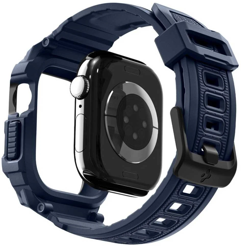 „Spigen Rugged Armor Pro 2“, tamsiai mėlynas, mėlynas - Apple Watch 11 42mm