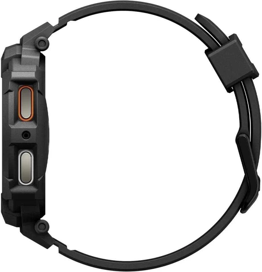 „Spigen Rugged Armor Pro“, matinis juodas - „Galaxy Watch 8“ (40 mm)