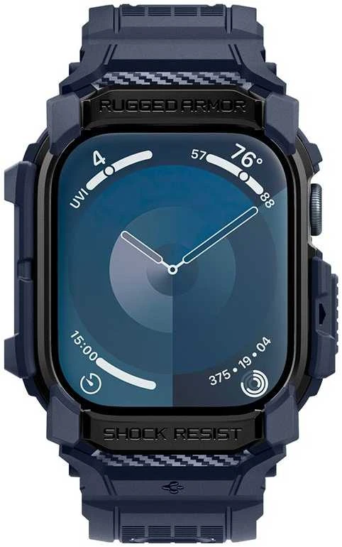 Spigen „Rugged Armor Pro“, tamsiai mėlynas mėlynas - Apple Watch 10 42 mm