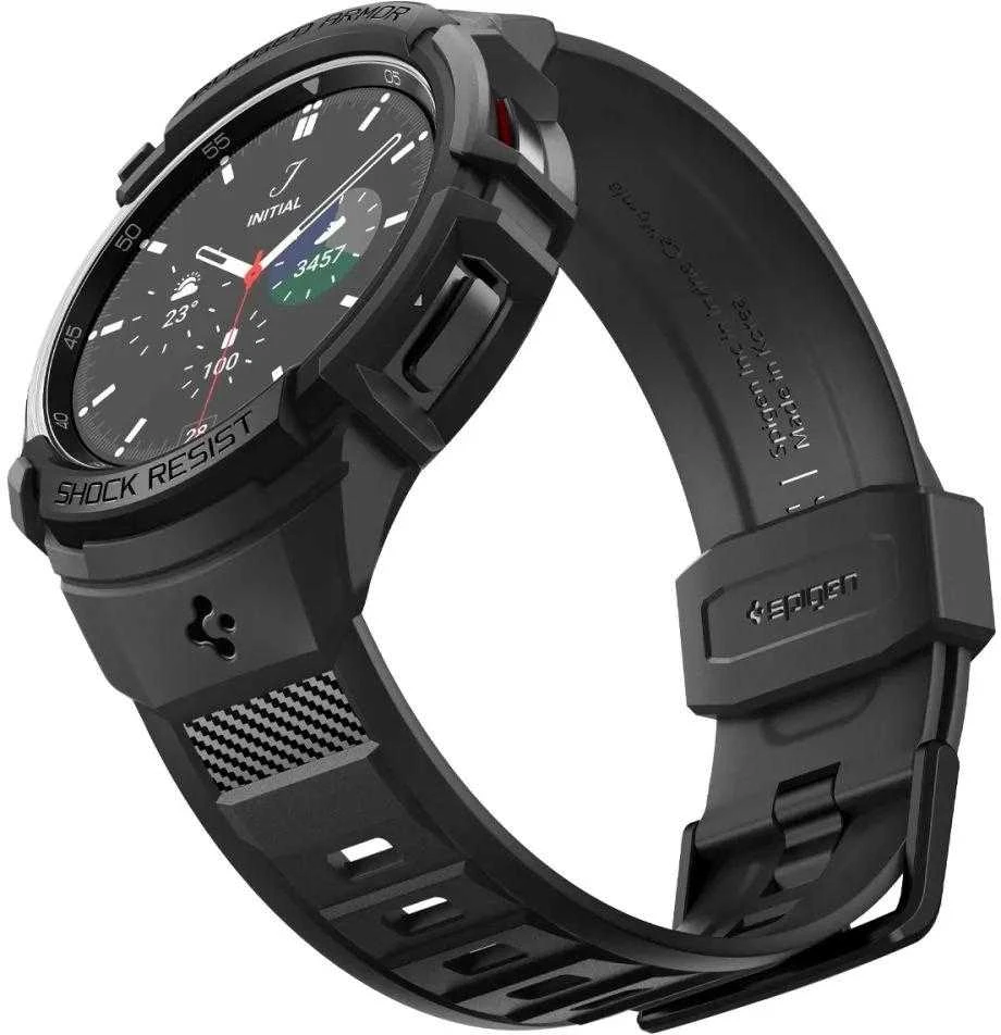 Spigen Rugged Armor Pro, juodos spalvos – Samsung Galaxy Watch6 Classic 47mm