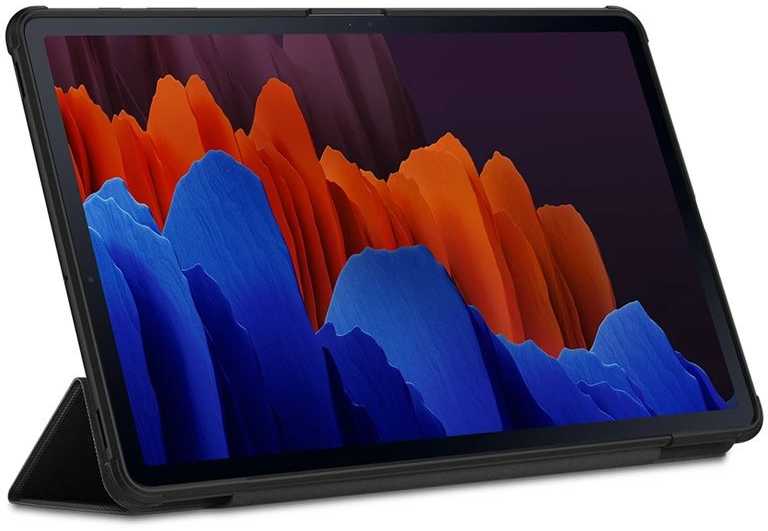 Spigen Rugged Armor Pro, juodos spalvos – Samsung Galaxy Tab S7+/S8+