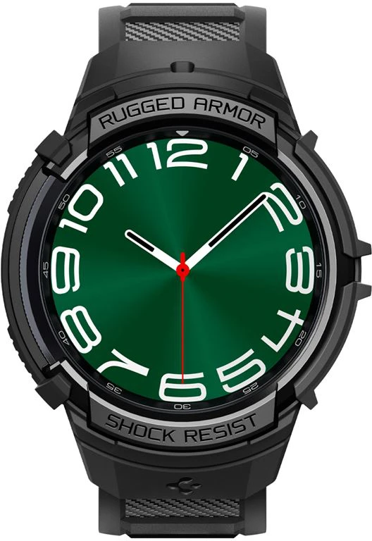 Spigen Rugged Armor Pro, juodos spalvos – Samsung Galaxy Watch6 Classic 47mm