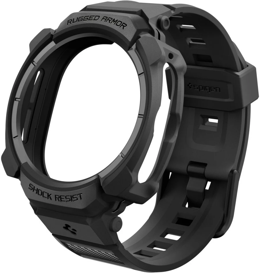 SPIGEN RUGGED ARMOR PRO SAMSUNG GALAXY WATCH ULTRA 2 2026 (47 MM) MATINĖ JUODA