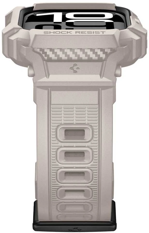Spigen Rugged Armor ”Pro” V2 Apple Watch 10 / 11 (46 mm) Dune rusvai gelsvas