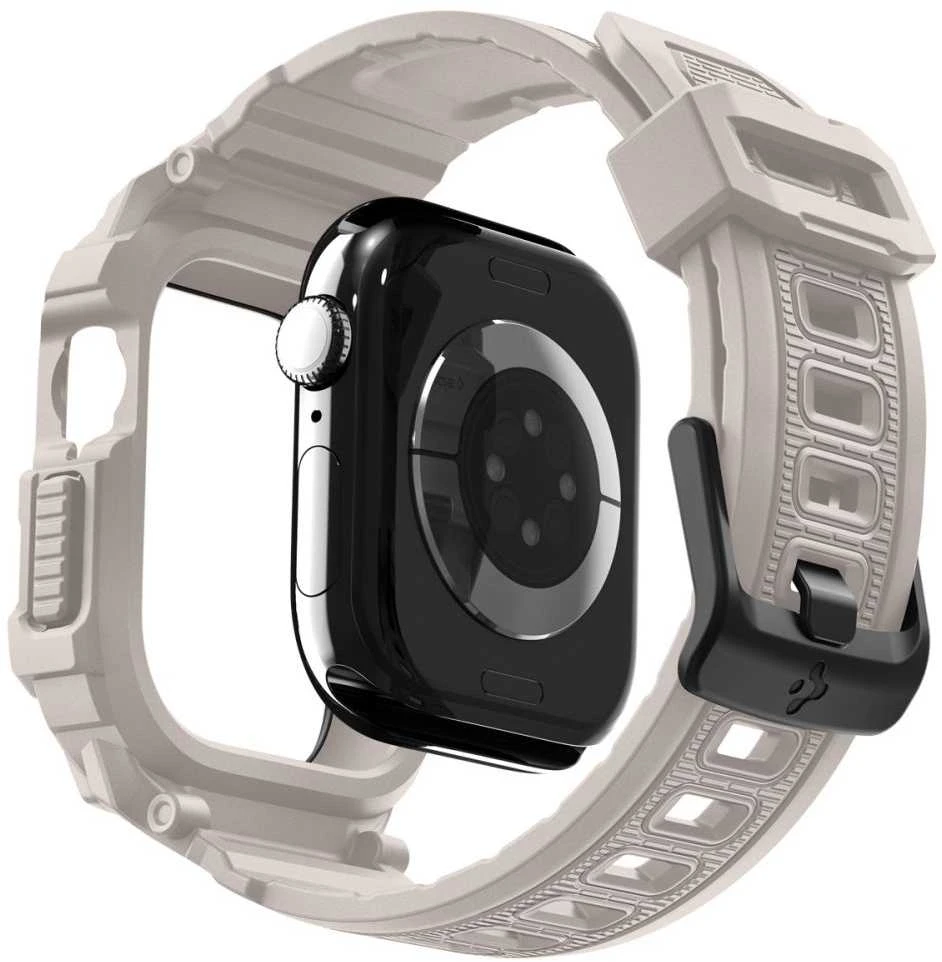 Spigen Rugged Armor ”Pro” V2 Apple Watch 10 / 11 (46 mm) Dune rusvai gelsvas