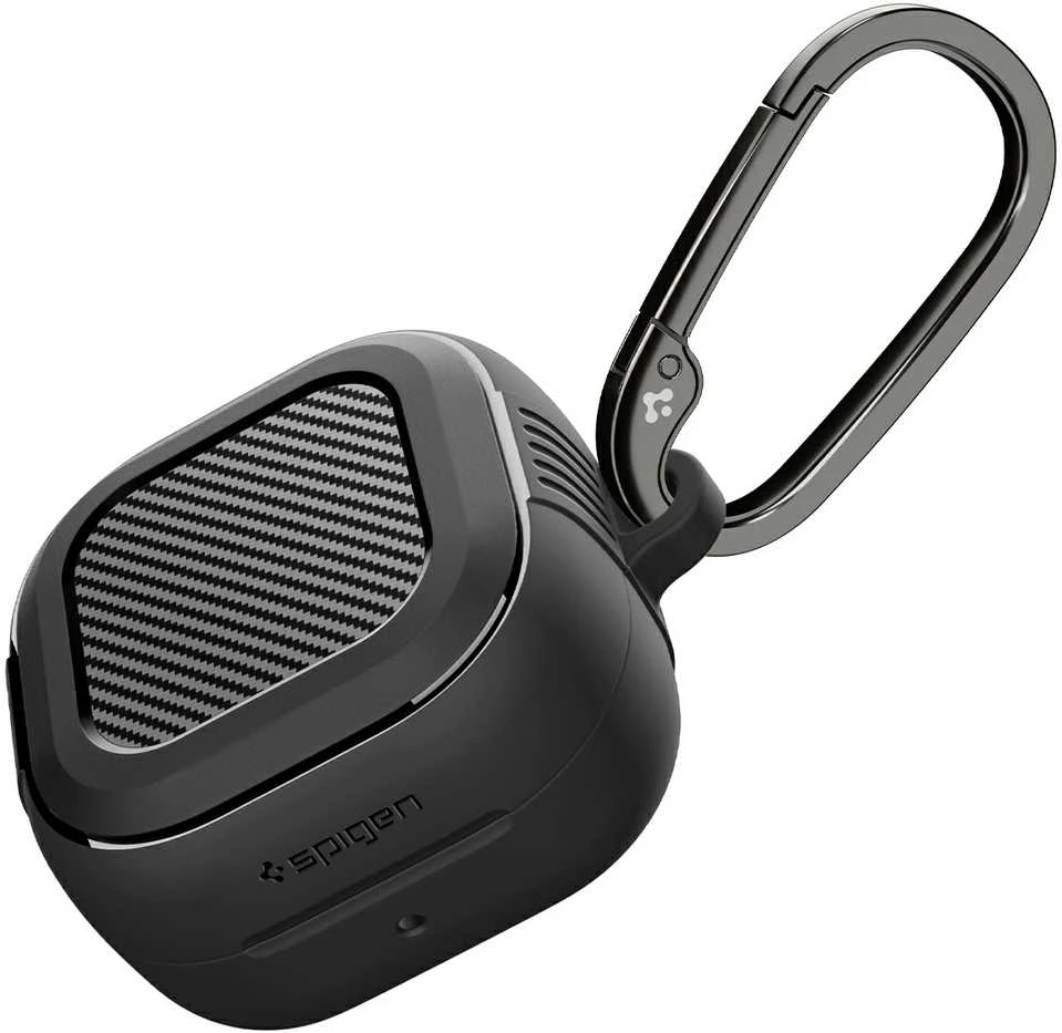 Dėklas Spigen RUGGED Armor Samsung Galaxy Buds 4 / 4 Pro Matte juodos spalvos