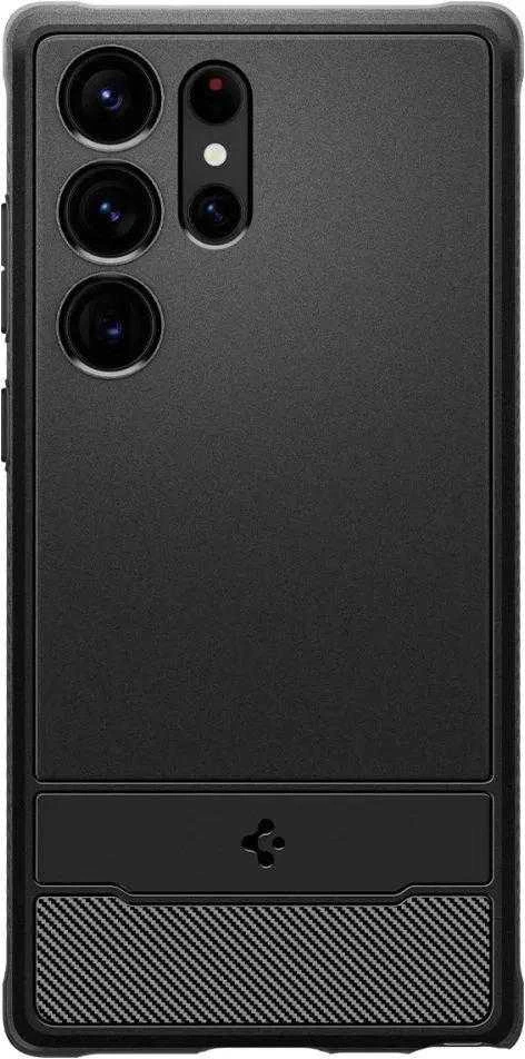 Dėklas SPIGEN RUGGED ARMOR GALAXY S23 ULTRA MATTE Juodas