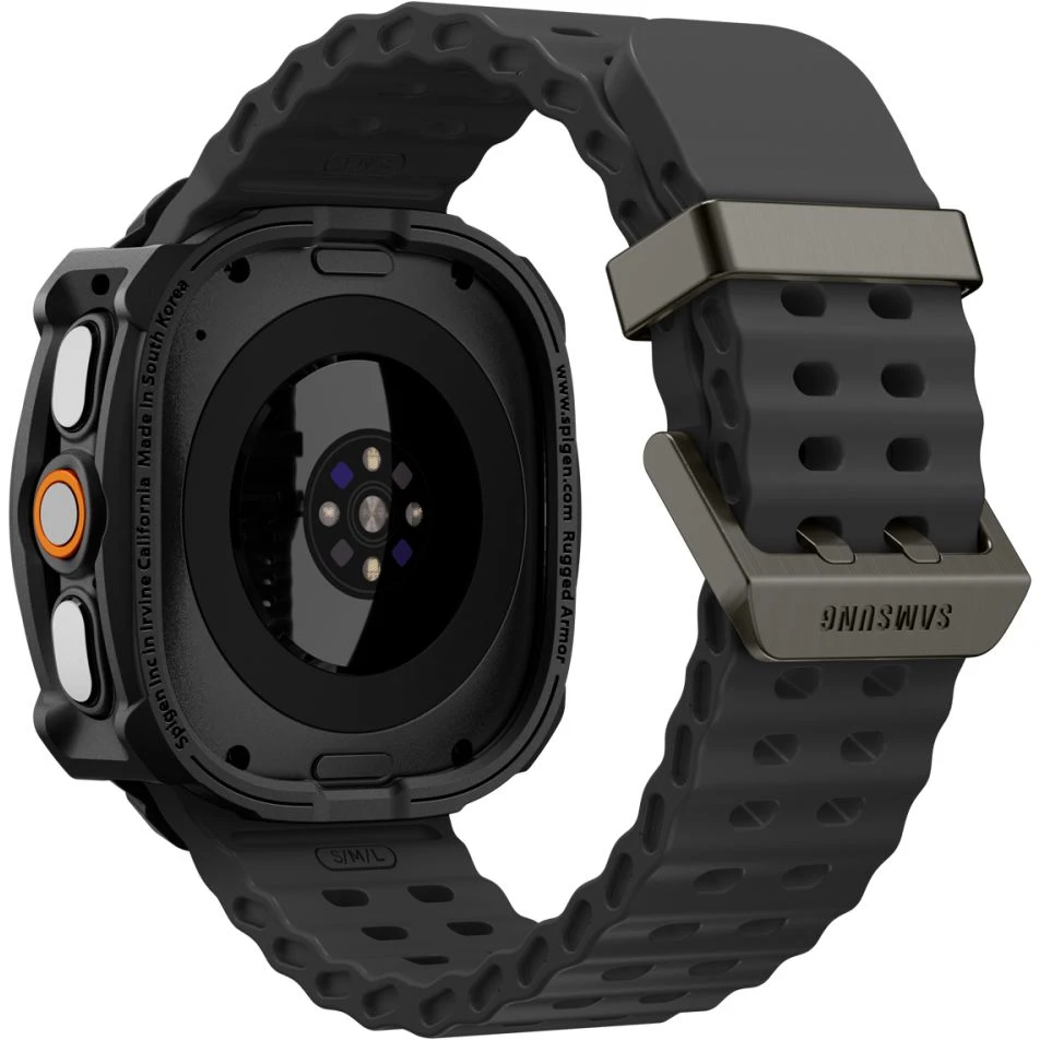 Spigen RUGGED ARMOR Samsung Galaxy WATCH ULTRA 2 2026 (47 MM) MATINĖ JUODA