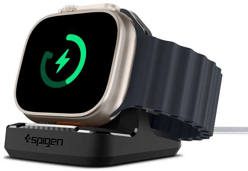 „Spigen Rugged Armor“ stovas, juodas - Apple Watch