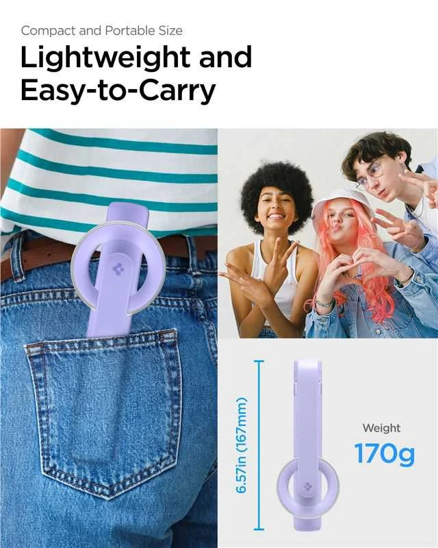 Spigen MagSafe Tripod Selfie Stick, lavender