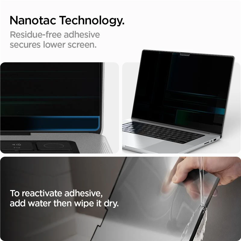 Spigen „SafeView“ 1 pakuotė – „MacBook Pro 16“ M4 2024/M3 2023/M2 2023/M1 2021
