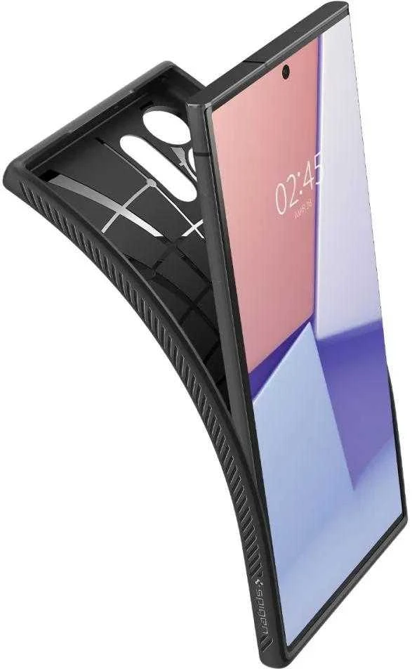 Spigen Liquid Air dėklas skirtas Samsung Galaxy S23 Ultra, spalva - Matte Black