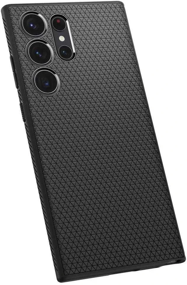 Spigen Liquid Air dėklas skirtas Samsung Galaxy S23 Ultra, spalva - Matte Black