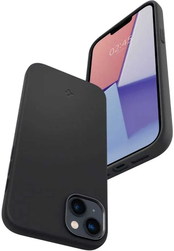Spigen dėklas Silicone Fit Mag Magsafe iPhone 14 Plus 6,7 juodas